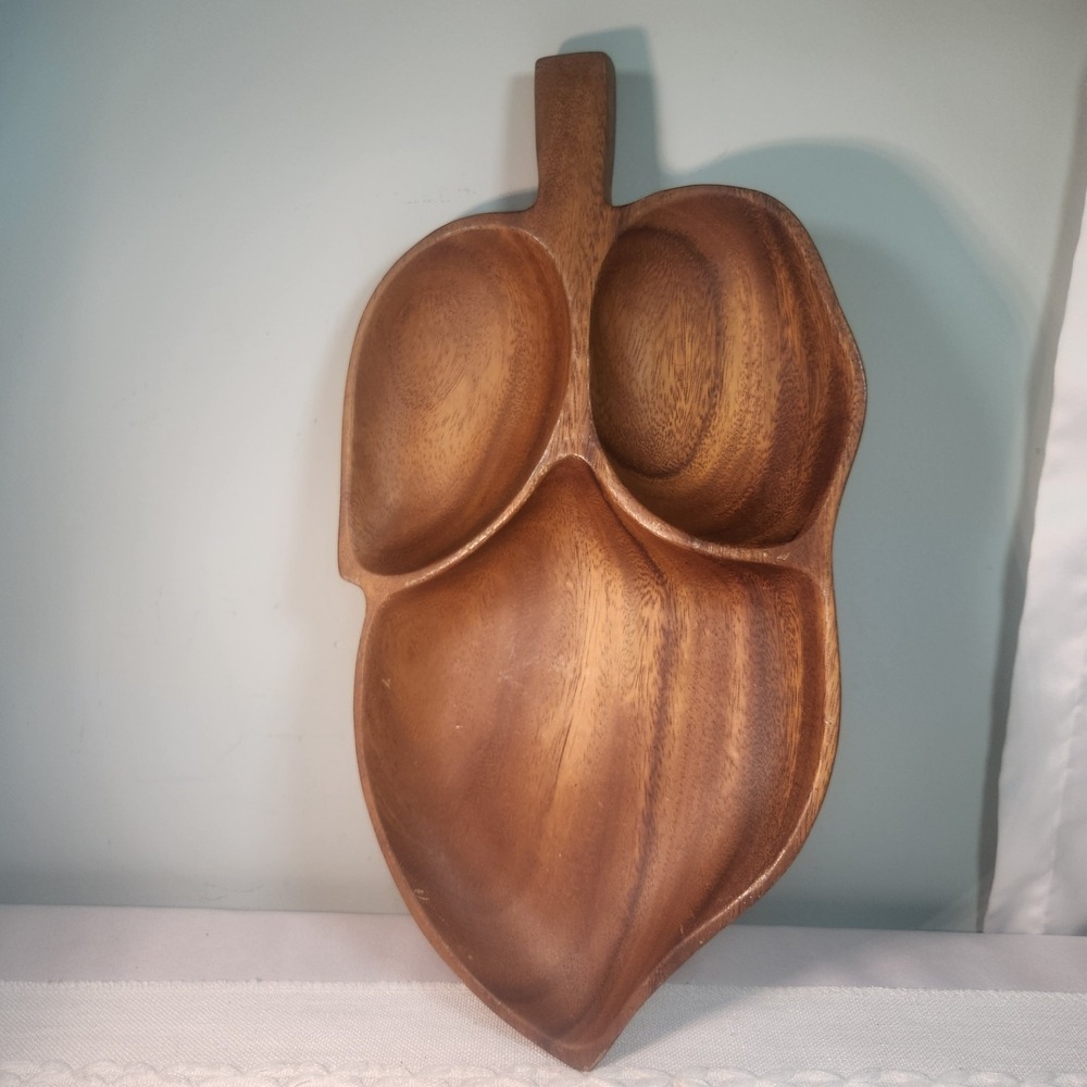 Vintage Wood Bowl From Philippines